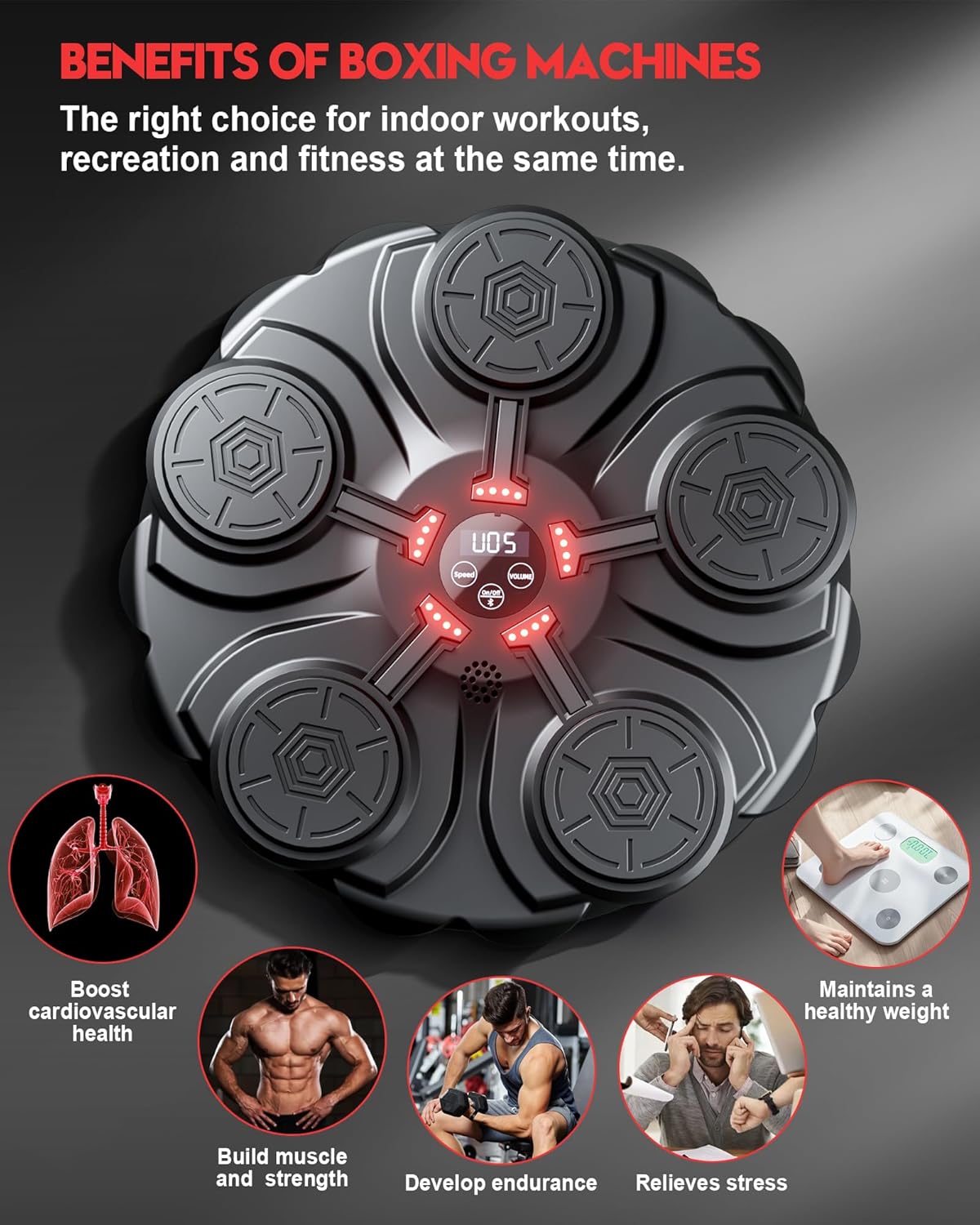 Macchina da Boxe Musicale LED™